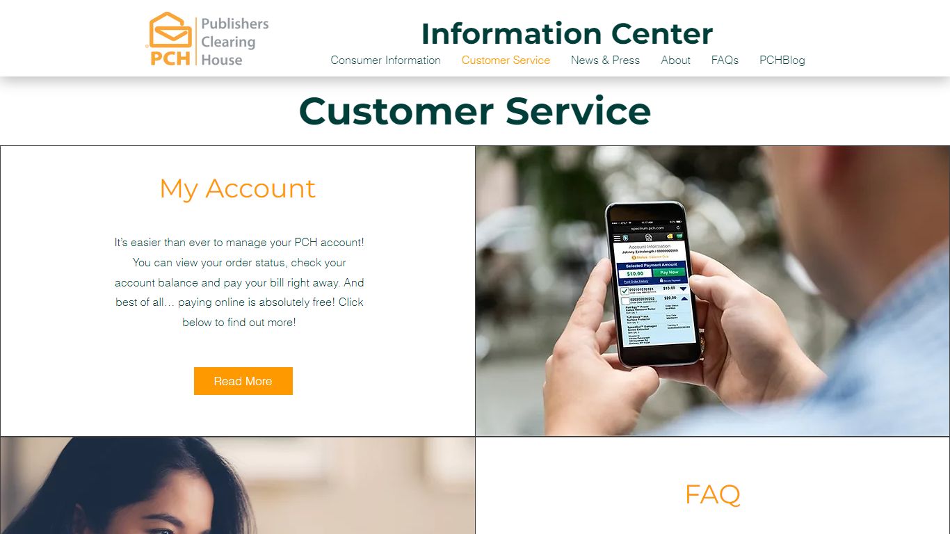 Customer Service | PCH Info Center